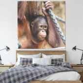 OrangUtan 002 Canvas Afdruk (Insitu (Slaapkamer))