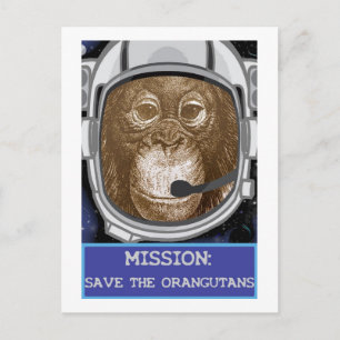 Orangutan Animal Mission Briefkaart