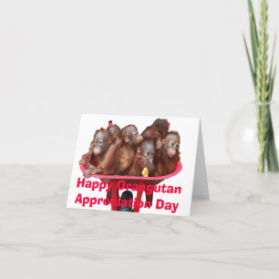 Orangutan Appreciation Day Kaart