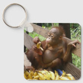 Orangutan Babies Sleutelhanger (Voorkant)