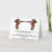 Orangutan Babs Wildlife Supporter Carte Anniversai (Dos)