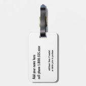 Orangutan Baby Uttuh Bagagelabel (Achterkant verticaal)