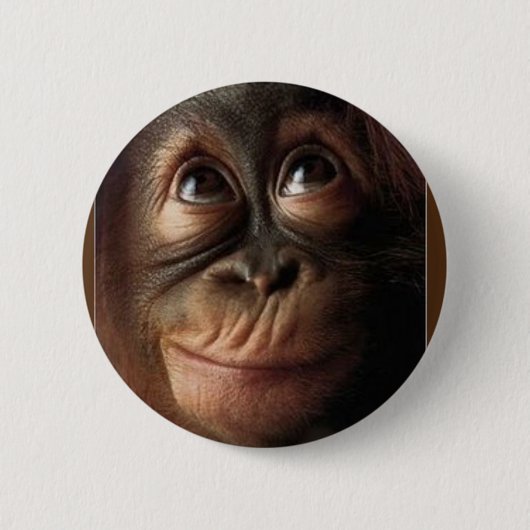 ORANGUTAN BUTTON PIN (Voorkant)