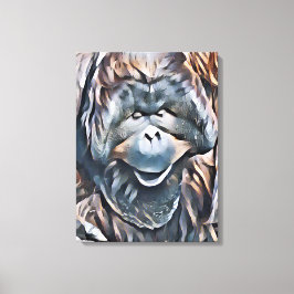 ORANGUTAN CANVAS AFDRUK