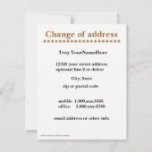 Orangutan Change of Address Aankondiging (Achterkant)