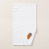 Orangutan Design Monogrammed (Serviette à main)