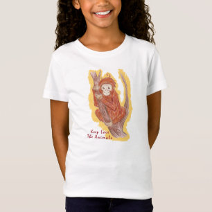 Orangutan in het bos t-shirt