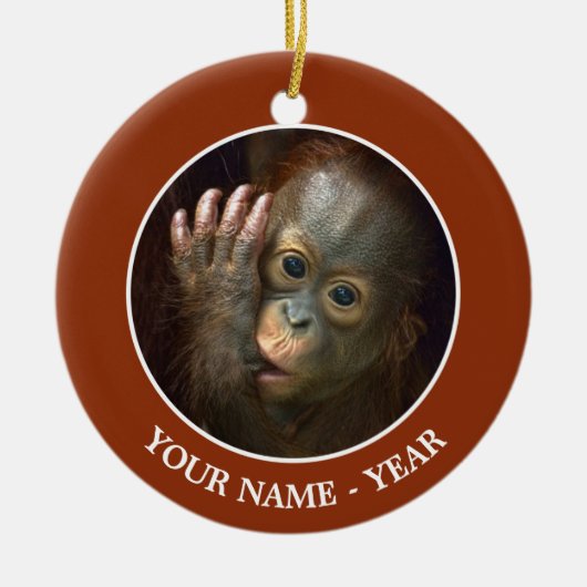 Orangutan Keramisch Ornament (Voorkant)