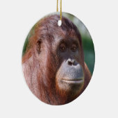 Orangutan Lady Keramisch Ornament (Rechts)
