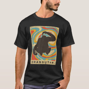  orangutan Lover Animal Retro Style T-shirt