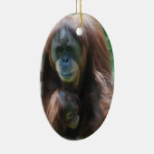 Orangutan met Baby Ornament (Rechts)