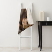 Orangutan Moeder die twee baby's houdt Sherpa Deken (In situ)