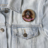 Orangutan Pink Lips Ronde Button 5,7 Cm (In situ)