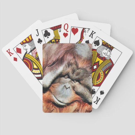 ORANGUTAN POKERKAARTEN (Achterkant)