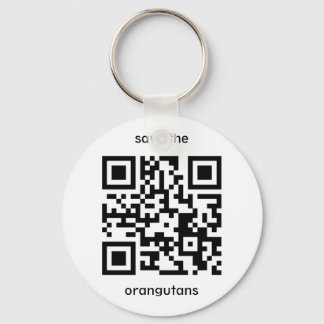 Orangutan QR-code Sleutelhanger