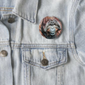 ORANGUTAN RONDE BUTTON 5,7 CM (In situ)