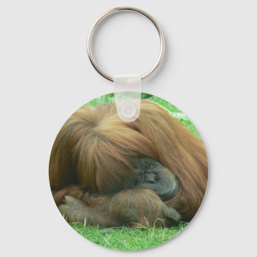 Orangutan Snoozing Sleutelhanger (Voorkant)
