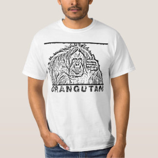 Orangutan (wit basisproduct) t-shirt