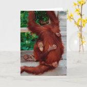 Orangutanen Kaart (Gele Bloem)