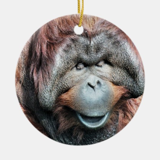 ORANGUTANS KERAMISCH ORNAMENT (Voorkant)