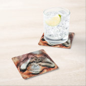 ORANGUTANS VIERKANTE KARTONNEN ONDERZETTER (Insitu)