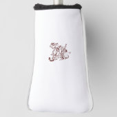 Orangy Red decorative Design Golfheadcover (Draai 90)