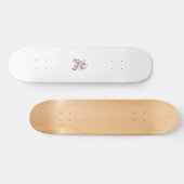 Orangy Red decorative Design Skateboard (Horizontaal)