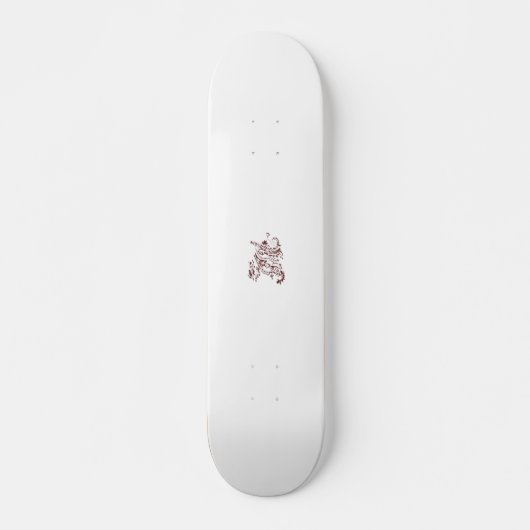 Orangy Red decorative Design Skateboard (Voorkant)