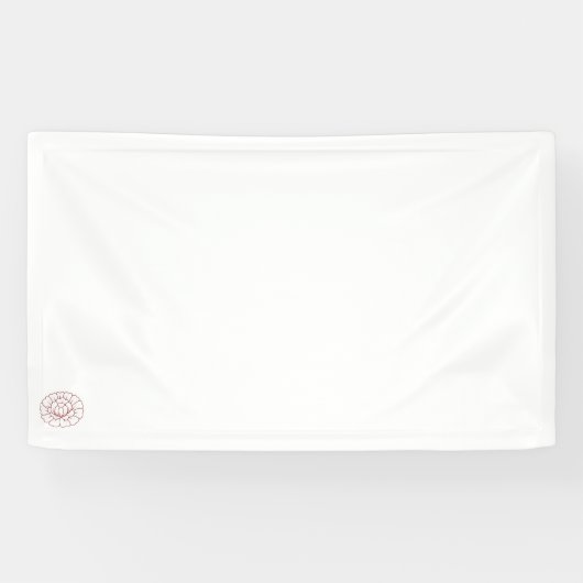 Orangy Red decorative Design Vinyl Banner (Horizontaal)