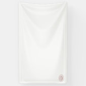 Orangy Red decorative Design Vinyl Banner (Verticaal)