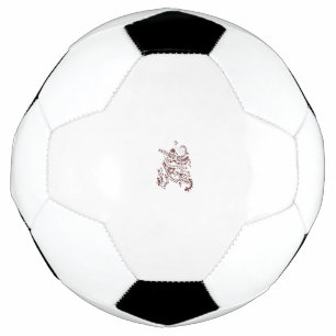 Orangy Red decorative Design Voetbal