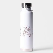 Orangy Red decorative Design Waterfles (Links)