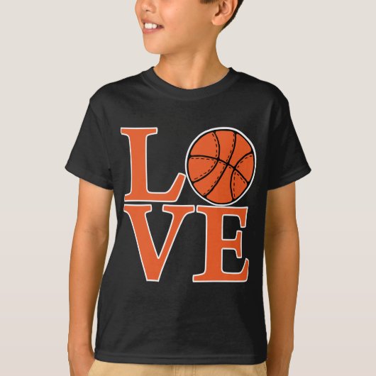 oranje2, Basketball LOVE T-shirt (Voorkant)