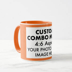 Oranje 4:6 Fotolijst Custom Combo Mok