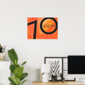 Oranje 70 decennium van de geboorte poster (Thuiskantoor)