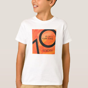 Oranje 70 decennium van de geboorte t-shirt