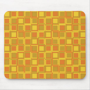 Oranje 70 jaar styling-vierkantjes muismat