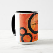 Oranje 80 decennium van de geboorte mok (Voorkant links)