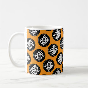 Oranje aangepast logo zakelijk patroon werknemer koffiemok