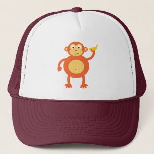 Oranje aap trucker pet