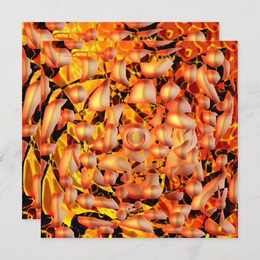 Oranje Abstract (Voorkant / Achterkant)