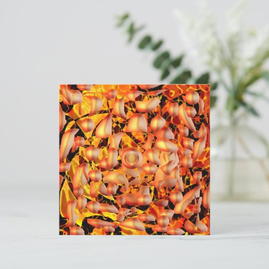 Oranje Abstract (Staand voorkant)