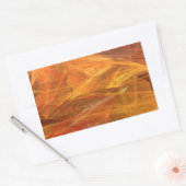 Oranje Abstract Fractal Rectangle Sticker (Envelop)