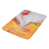 Oranje Abstract minimalistisch Badmat (Gekanteld)