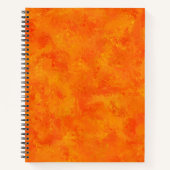 Oranje Abstract patroon Notitieboek (Voorkant)