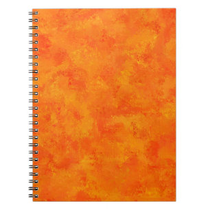 Oranje Abstract patroon Notitieboek