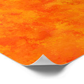 Oranje Abstract patroon Poster (Hoek)