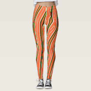 Oranje abstract patroon "Ratti_Creative_Arts" Leggings