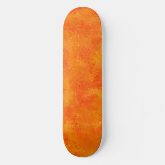 Oranje Abstract patroon Skateboard (Voorkant)
