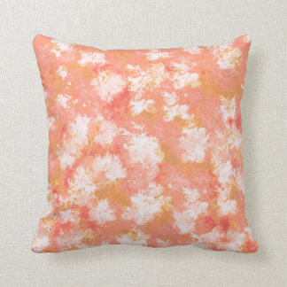 Oranje Abstract Sierkussen voor peach en foral